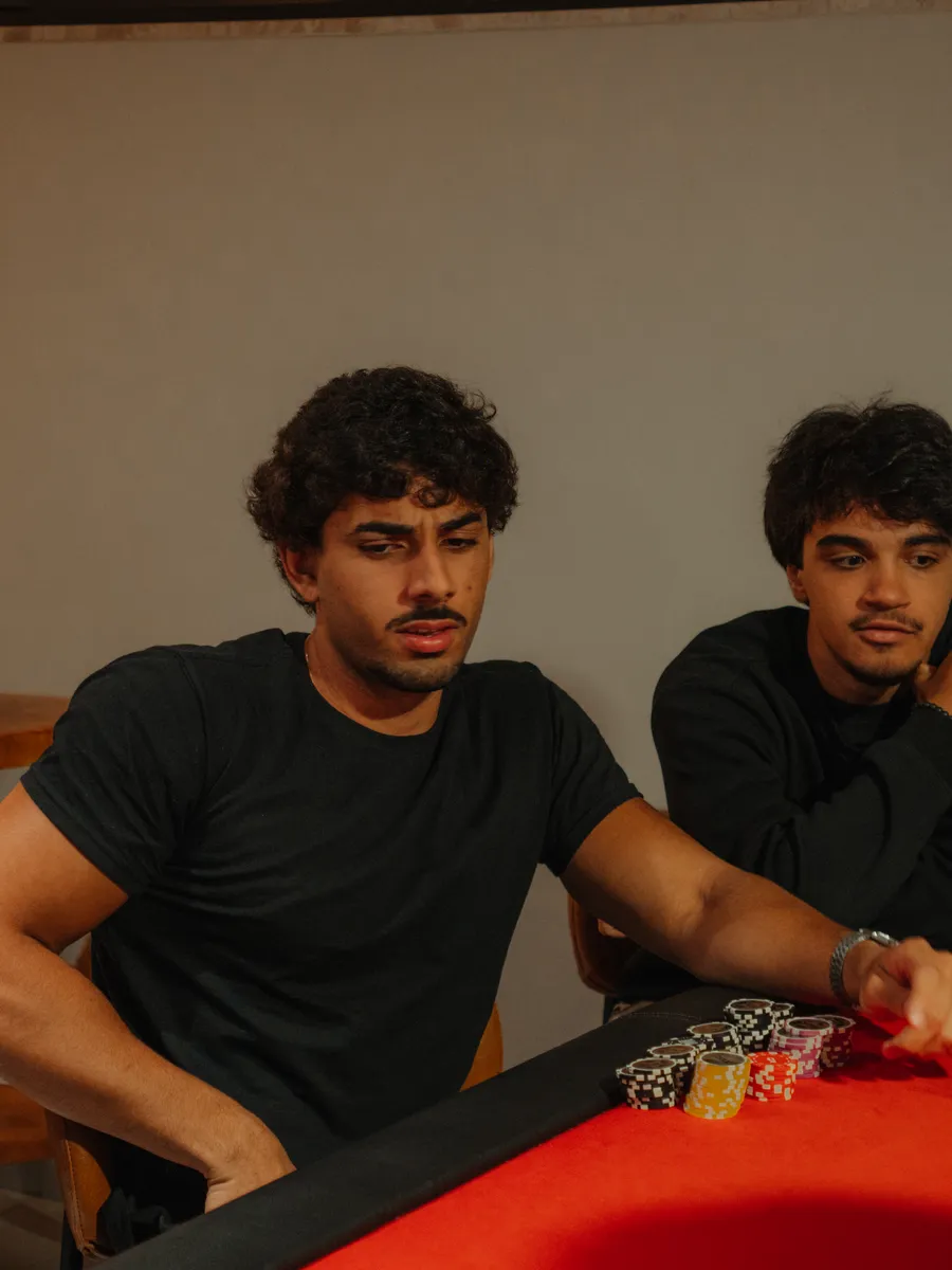 Jogadores no fim da noite